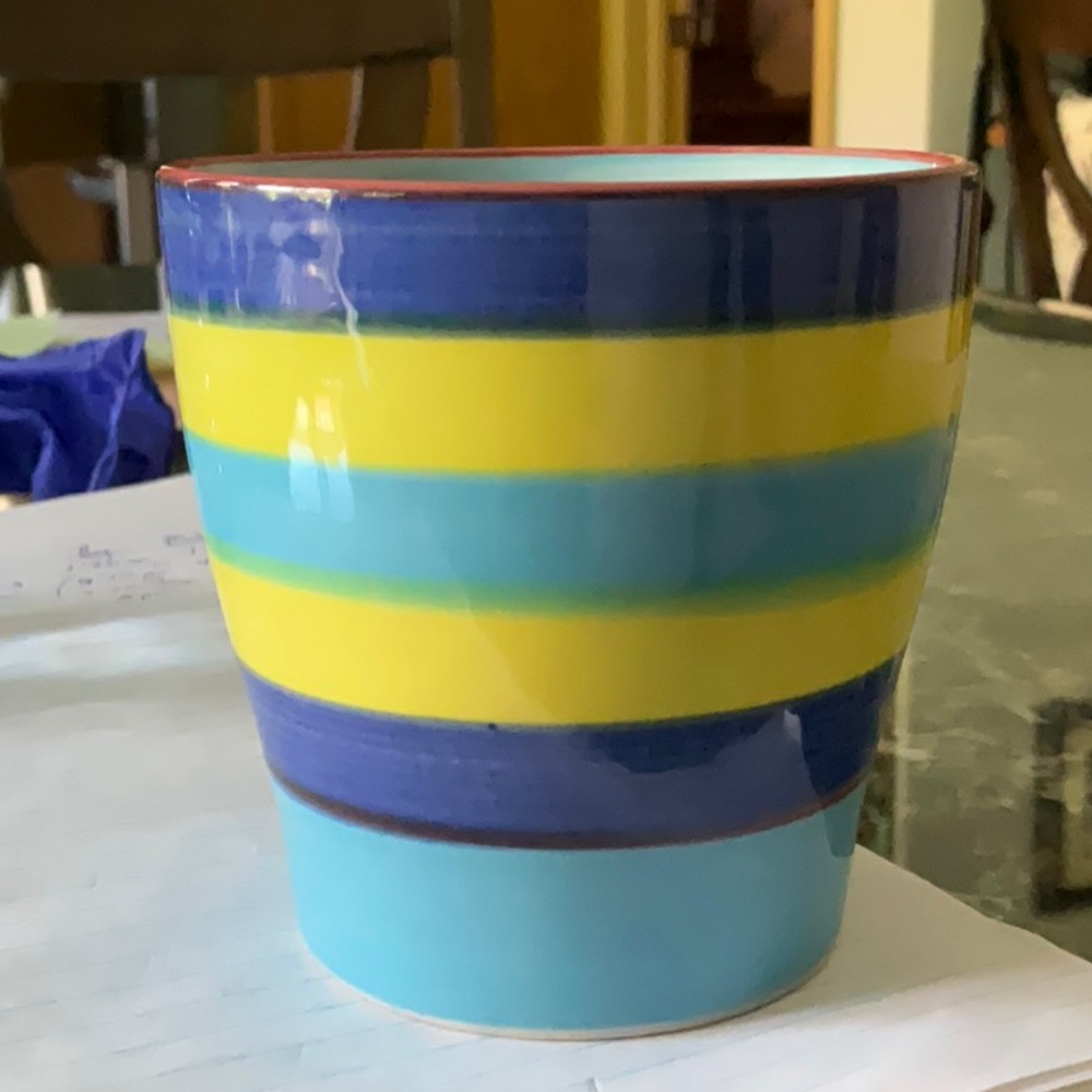 Colorful Striped Ceramic Mug